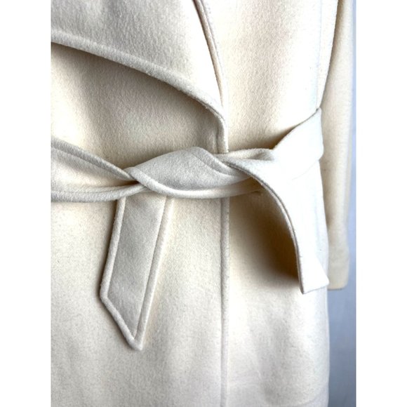 Ted Lapidus 100% Wool Coat in Cream, Women's Size 8 US - Picture 8 of 16